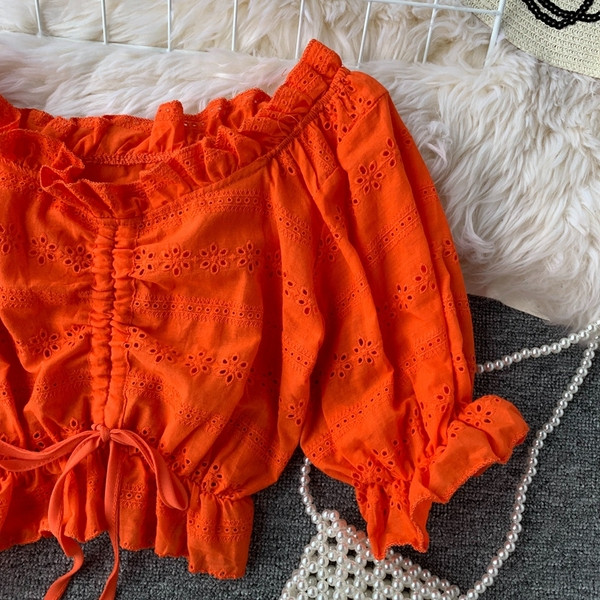 Bluza model scurt de dama in mai multe culori