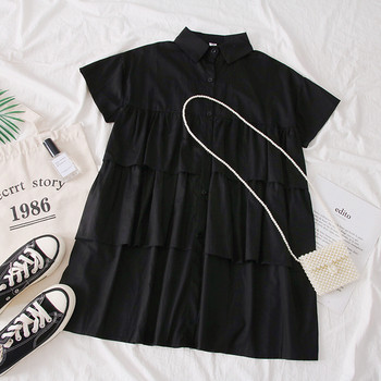 Rochie moderna de dama in alb, verde si negru