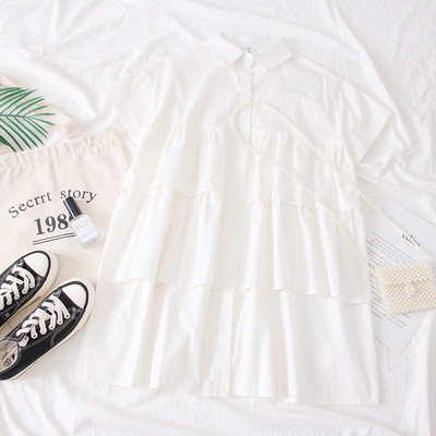 Rochie moderna de dama in alb, verde si negru