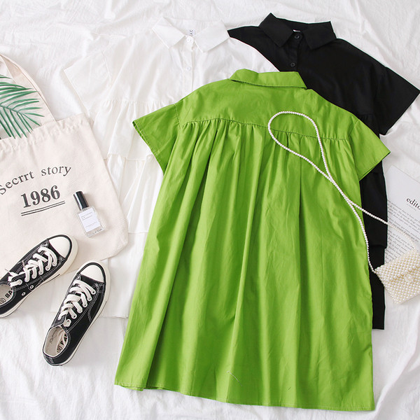 Rochie moderna de dama in alb, verde si negru