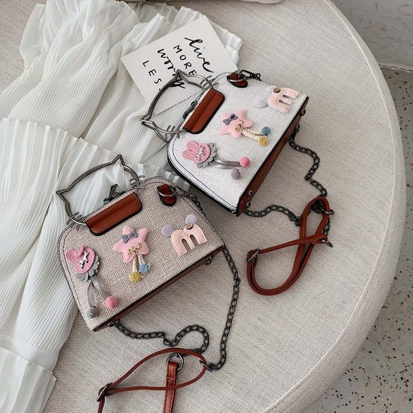 Geanta de dama cu maner lung si scurt si element 3D