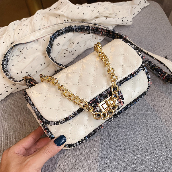 Geanta de dama cu lant metalic in mai multe culori