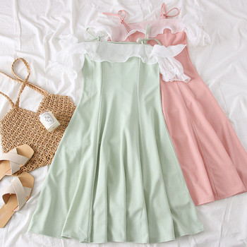 Rochie de dama decupata cu bretele si umerii goi in mai multe culori