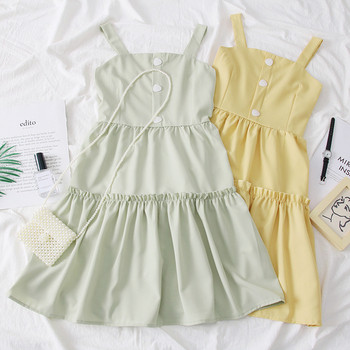 Rochie de dama eleganta cu nasturi in mai multe culori