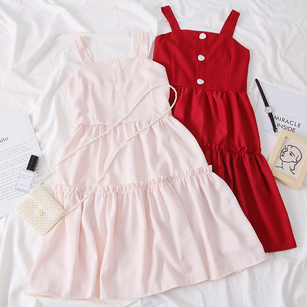 Rochie de dama eleganta cu nasturi in mai multe culori