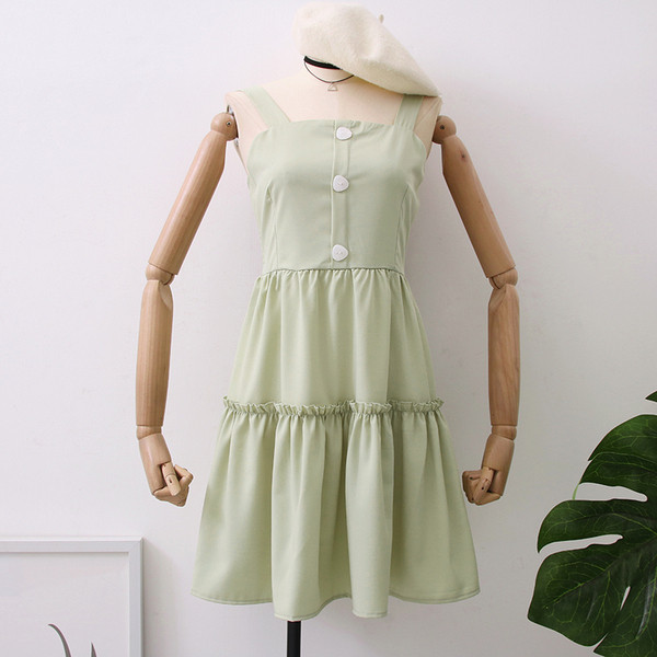 Rochie de dama eleganta cu nasturi in mai multe culori