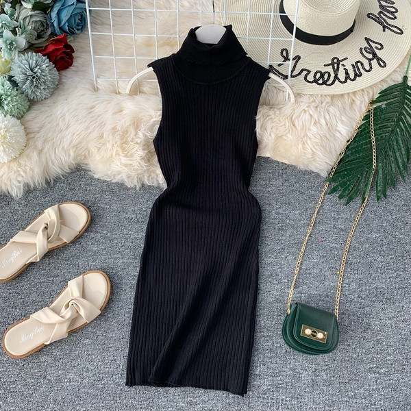 Rochie dama cu guler polo Slim - model in mai multe culori