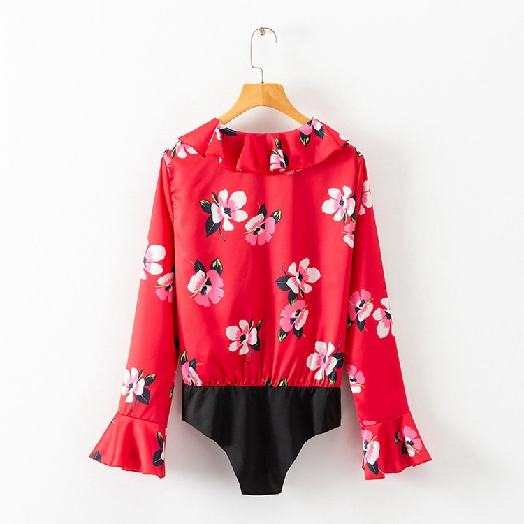 Bluză de corp de damă cu decolteu în V adânc