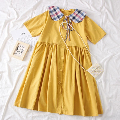 Rochie de dama casual croita cu nasturi in mai multe culori