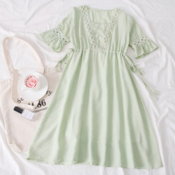 Rochie moderna de dama cu maneci 3/4 si decolteu in V in mai multe culori