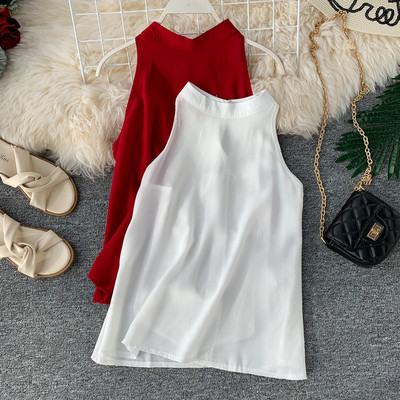 Maieu elegant de damă cu decolteu O în mai multe culori