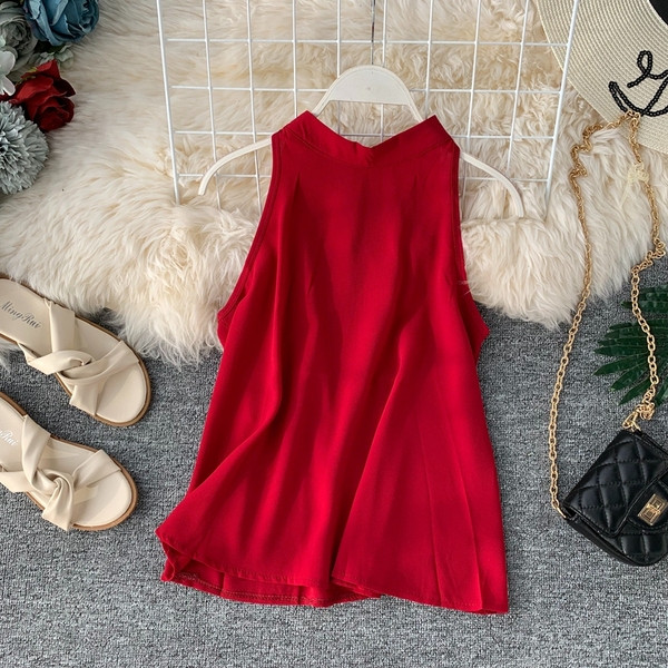 Maieu elegant de damă cu decolteu O în mai multe culori