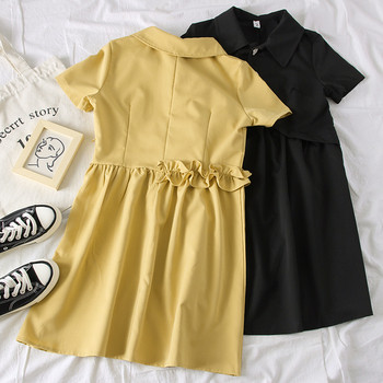 Rochie casual de dama cu nasturi in mai multe culori