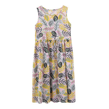 Лятна дамска рокля с широки презрамки и връзки в два цвята