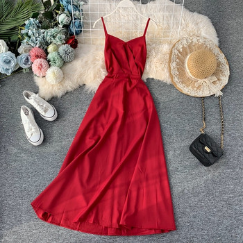 Rochie de dama stilata cu bretele subtiri in mai multe culori