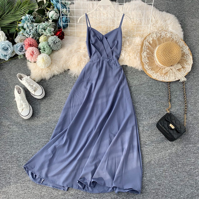 Rochie de dama stilata cu bretele subtiri in mai multe culori