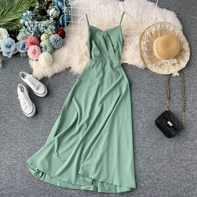 Rochie de dama stilata cu bretele subtiri in mai multe culori