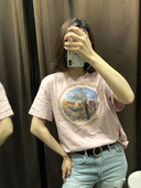 Tricou dama cu aplicatie roz