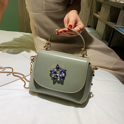 Geanta dama cu decor - pietre colorate