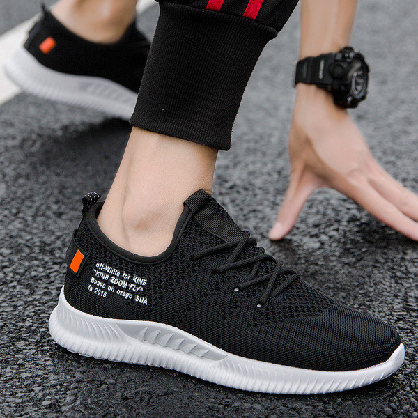 Αθλητικά πάνινα ανδρικά παπούτσια  με  επιγραφές σε τρία χρώματα