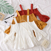 Bluza de dama moderna cu umerii goi si bretele in mai multe culori