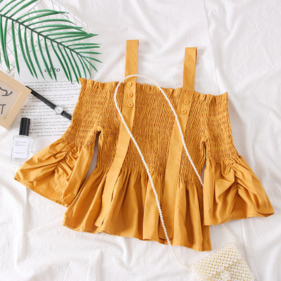 Bluza de dama moderna cu umerii goi si bretele in mai multe culori