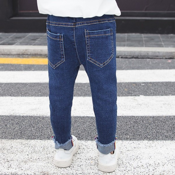 Blugi pentru copii actuali în albastru - pentru fete