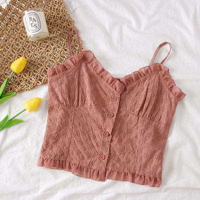 Нов модел дамски потник на презрамки и копчета в няколко цвята