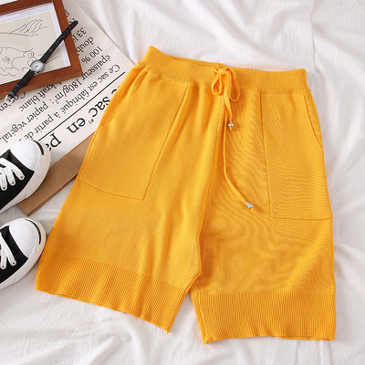 Нов модел къси дамски панталони с джобове в няколко цвята