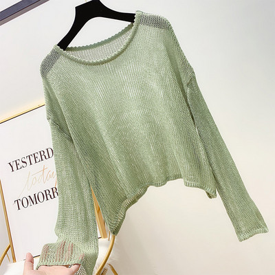 Дамска блуза с О-образно  деколте в няколко цвята