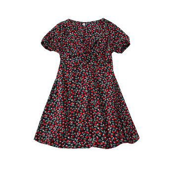 Rochie de dama croita cu maneci scurte in mai multe culori