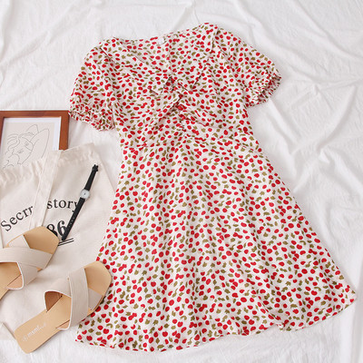 Rochie de dama croita cu maneci scurte in mai multe culori