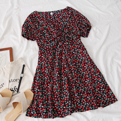 Rochie de dama croita cu maneci scurte in mai multe culori