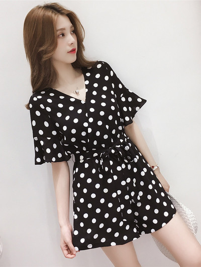 Γυναικεία ολόσωμη φόρμα πουά σε διάφορα χρώματα