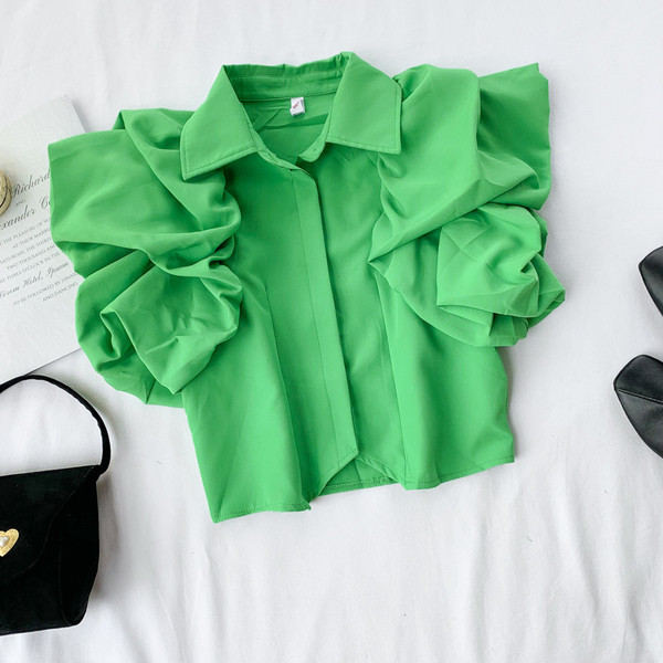 Cămașă de damă cu guler în trei culori