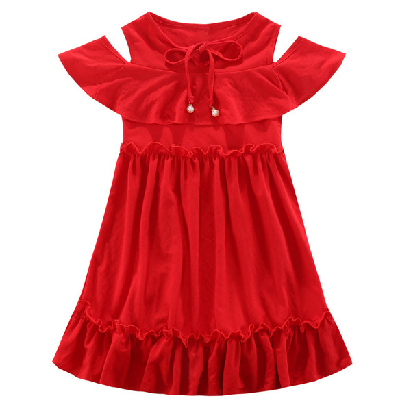 Rochie eleganta pentru copii in negru si galben - model croiat