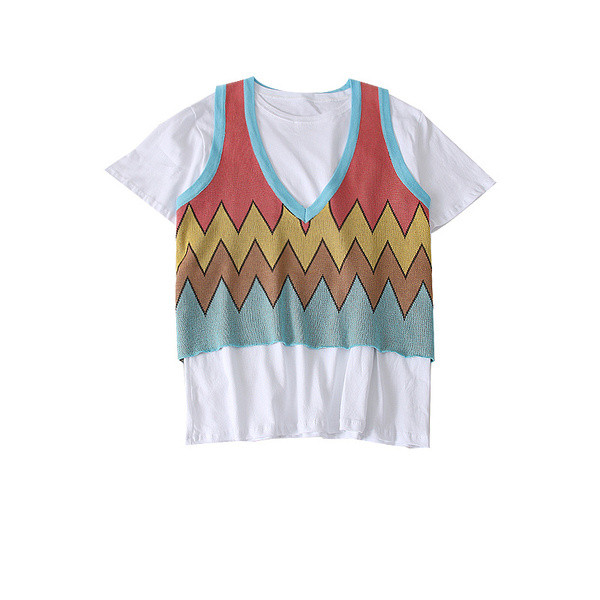 Tricou de damă de zi cu zi + maiou în mai multe culori