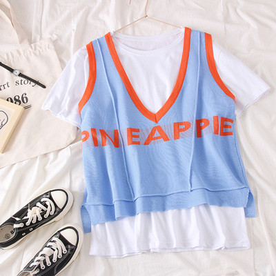 Tricou dama model nou + maiou in trei culori