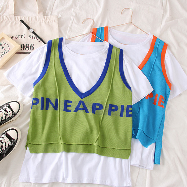 Tricou dama model nou + maiou in trei culori