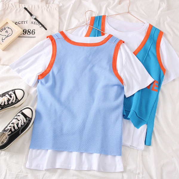 Tricou dama model nou + maiou in trei culori