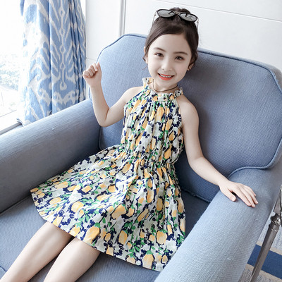 Rochie eleganta pentru copii in doua culori cu motive florale