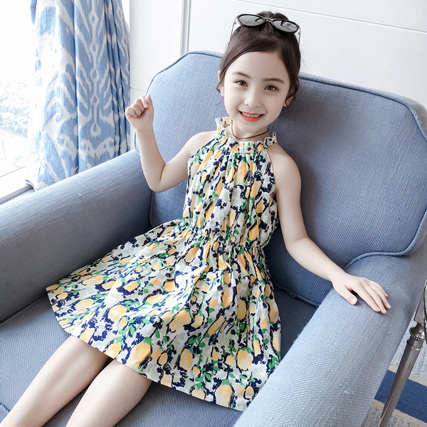 Rochie eleganta pentru copii in doua culori cu motive florale