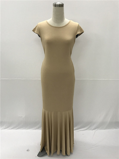 Rochie lunga de dama in mai multe culori - marimi mari