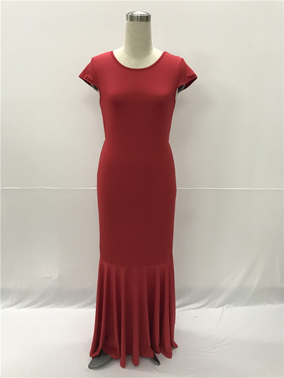 Rochie lunga de dama in mai multe culori - marimi mari