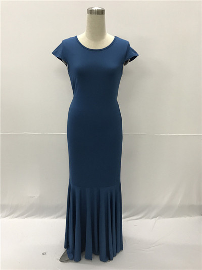 Rochie lunga de dama in mai multe culori - marimi mari