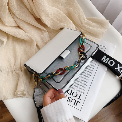 Geanta de dama eleganta cu inchidere metalica in mai multe culori