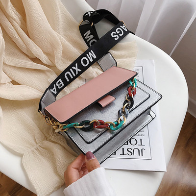 Geanta de dama eleganta cu inchidere metalica in mai multe culori