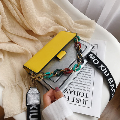 Geanta de dama eleganta cu inchidere metalica in mai multe culori