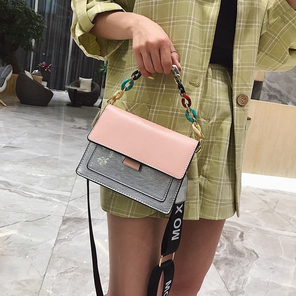 Geanta de dama eleganta cu inchidere metalica in mai multe culori