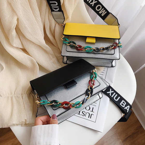 Geanta de dama eleganta cu inchidere metalica in mai multe culori